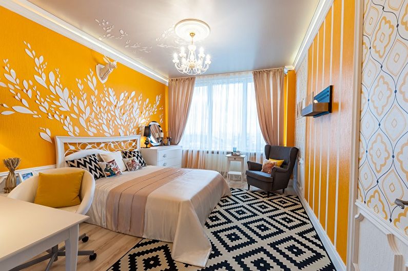 Interior design bedrooms 15 sq.m. - Photo