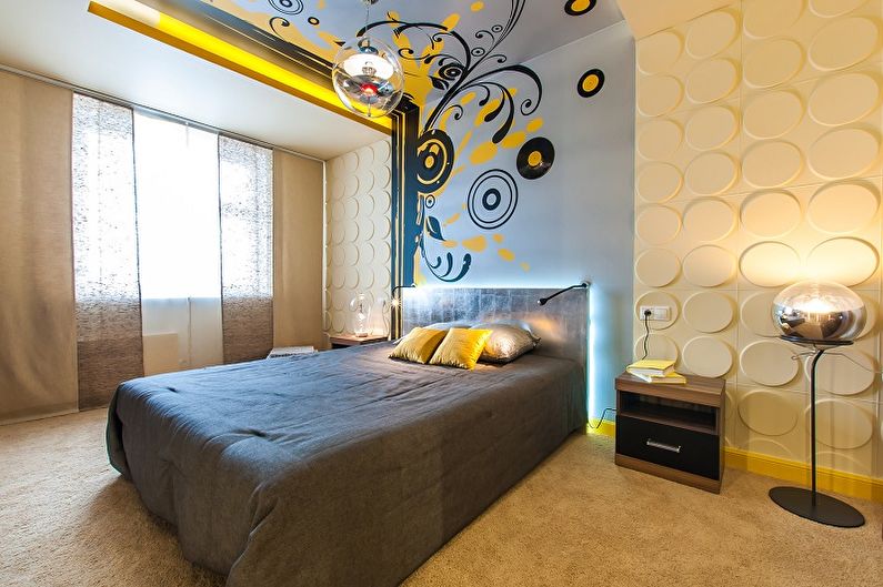 Interior design bedrooms 15 sq.m. - Photo