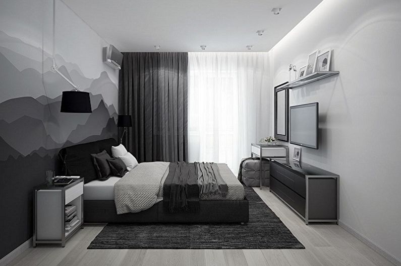 Interior design bedrooms 15 sq.m. - Photo