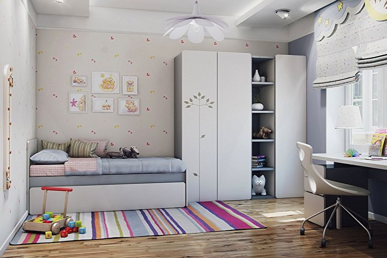Design of a small children's room - Color solutions