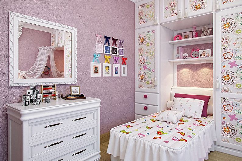 Design of a small children's room - Color solutions
