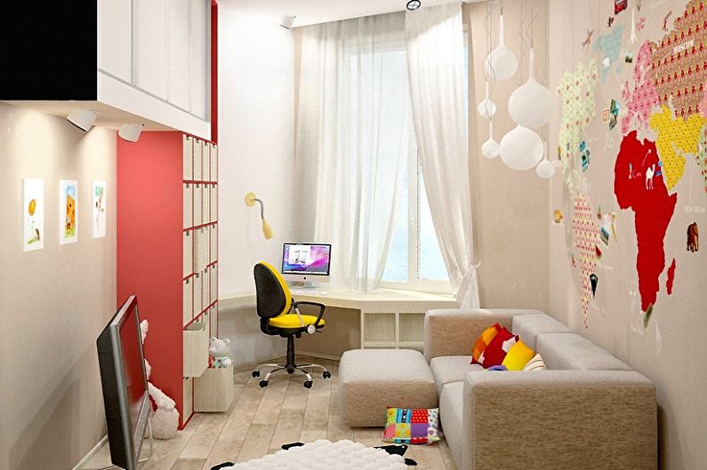 Interior design of a small children's room - photo