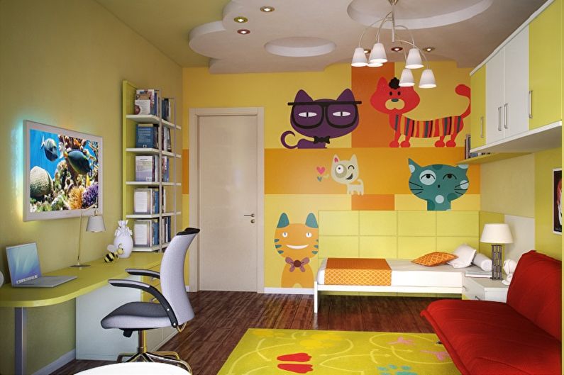 Interior design of a small children's room - photo