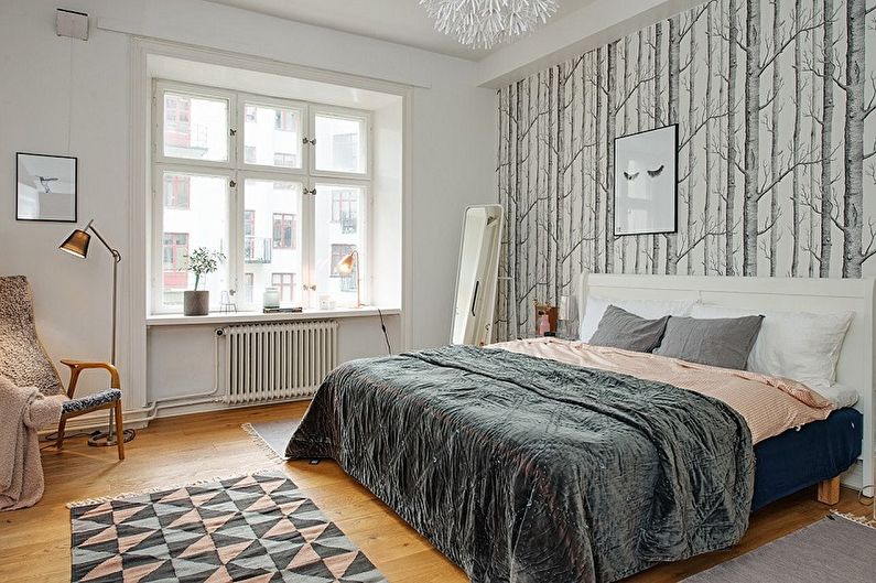 Small Scandinavian-style bedroom - Interior Design