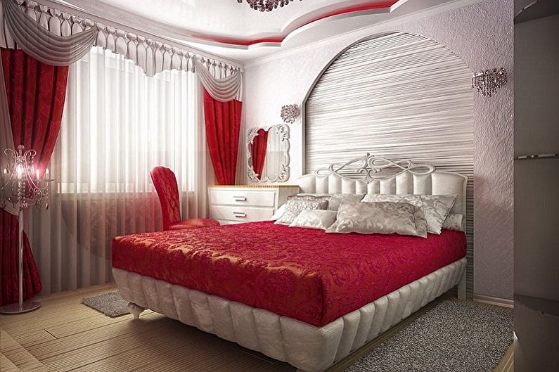 Interior design of a small bedroom - photo