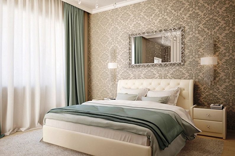 Interior design of a small bedroom - photo