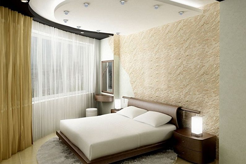 Interior design of a small bedroom - photo