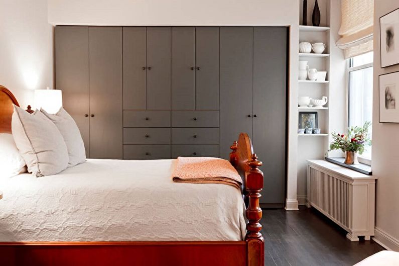 Interior design of a small bedroom - photo