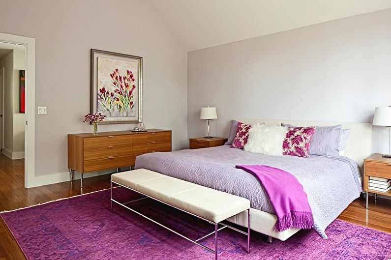 Interior design of a small bedroom - photo