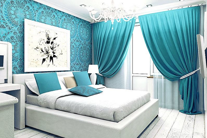Interior design of a small bedroom - photo