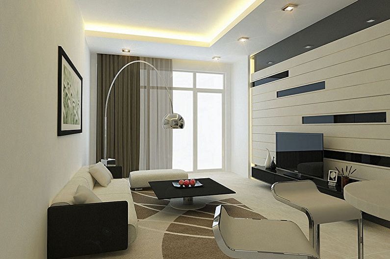 Small Living Room Design - Lighting and Decor