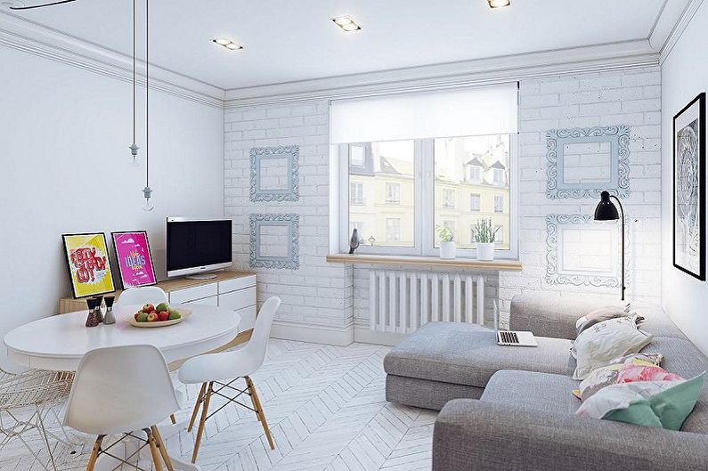 Small Scandinavian style living room - Interior Design