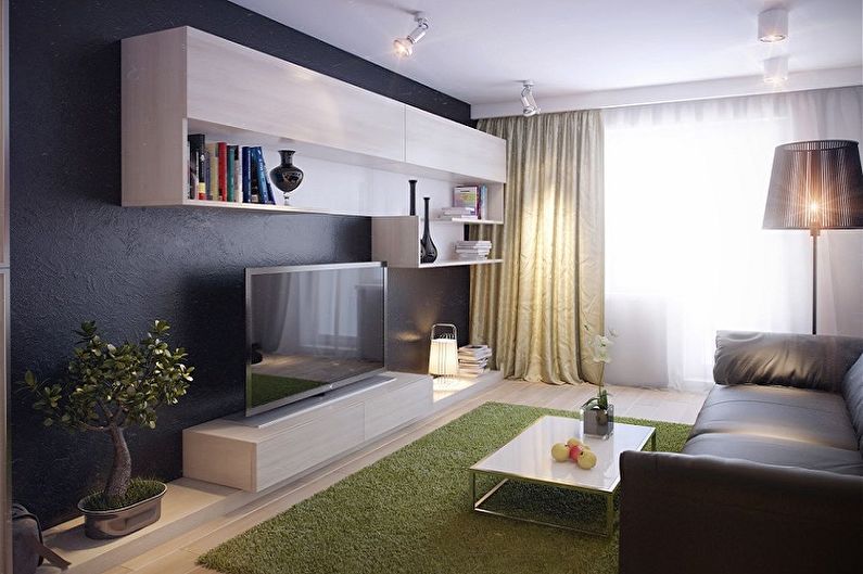 Interior design of a small living room - photo