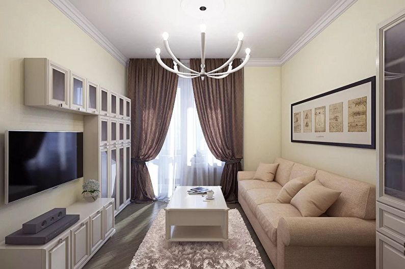 Interior design of a small living room - photo
