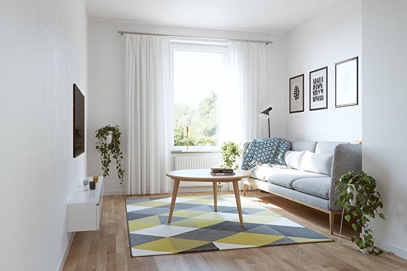 Interior design of a small living room - photo