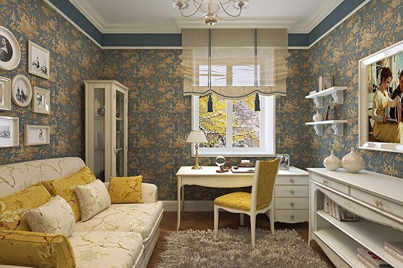 Interior design of a small living room - photo