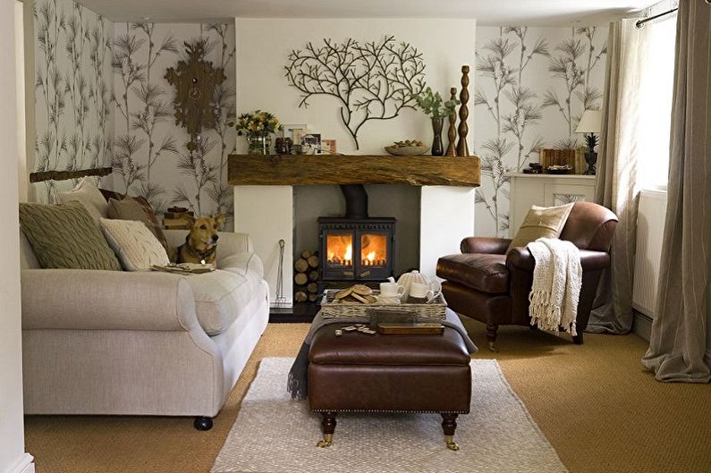 Interior design of a small living room - photo