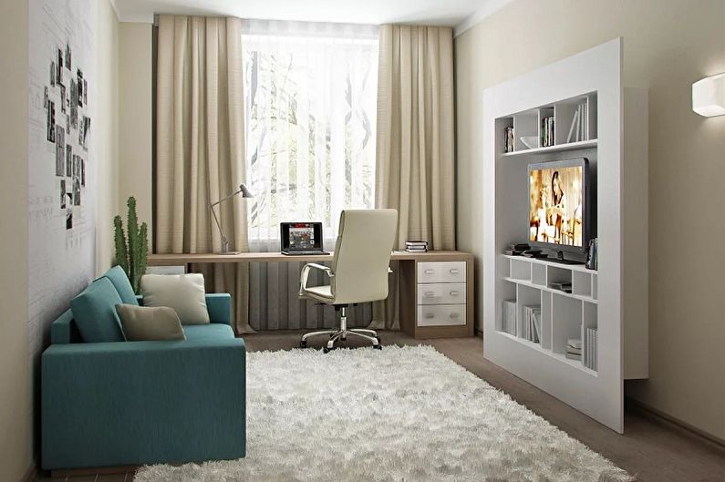 Interior design of a small living room - photo