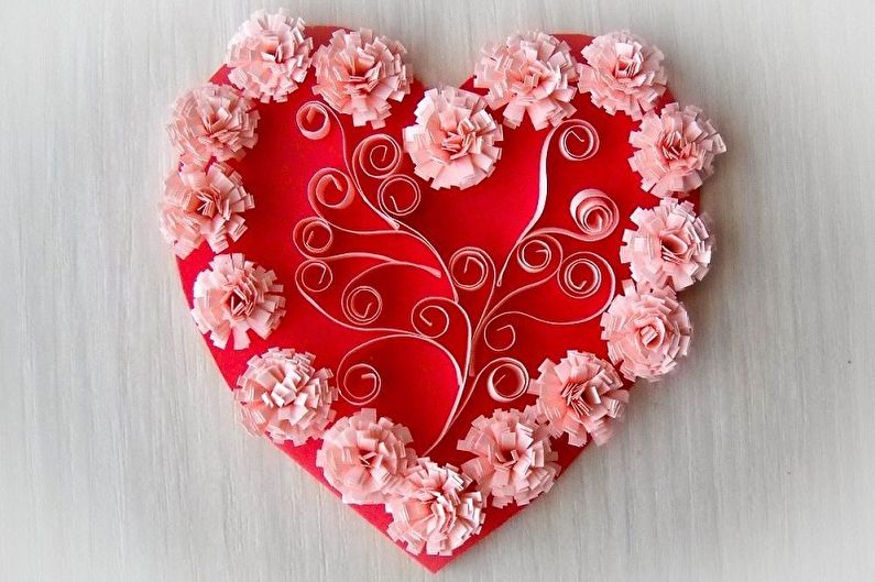 DIY gift for February 14 - Valentine's card