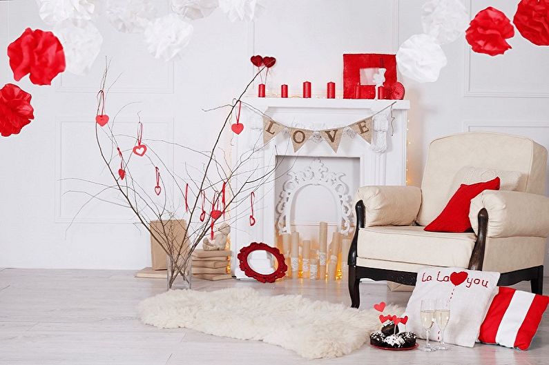 How to decorate an apartment on February 14 - What you need to consider