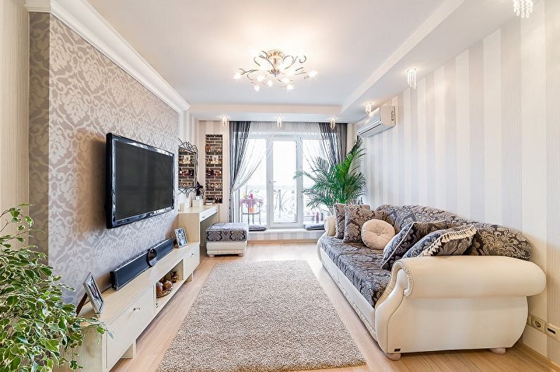 The combination of wallpaper in the interior: 80 photo ideas