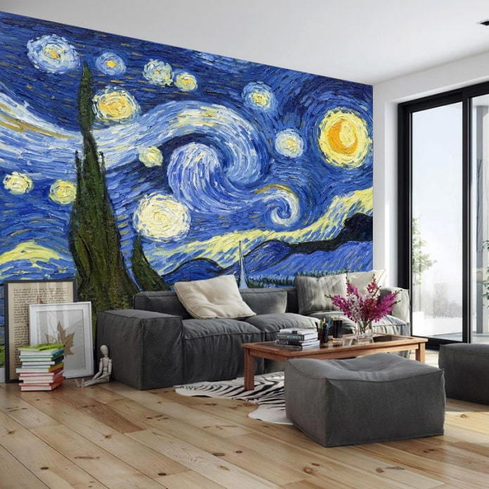 Types of photowall-paper by type of basis