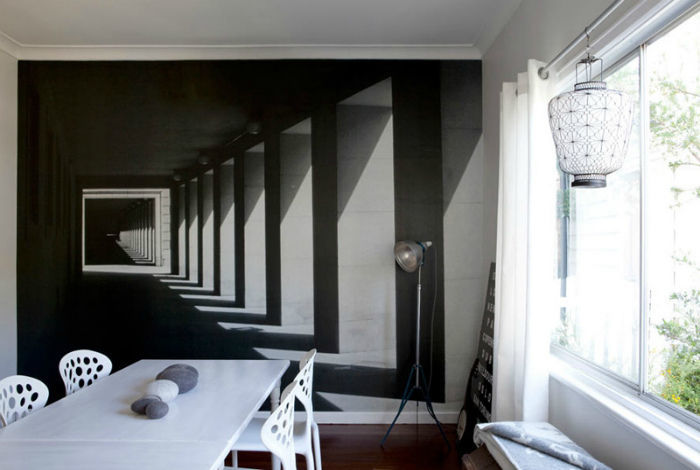 Wall mural - optically resize rooms