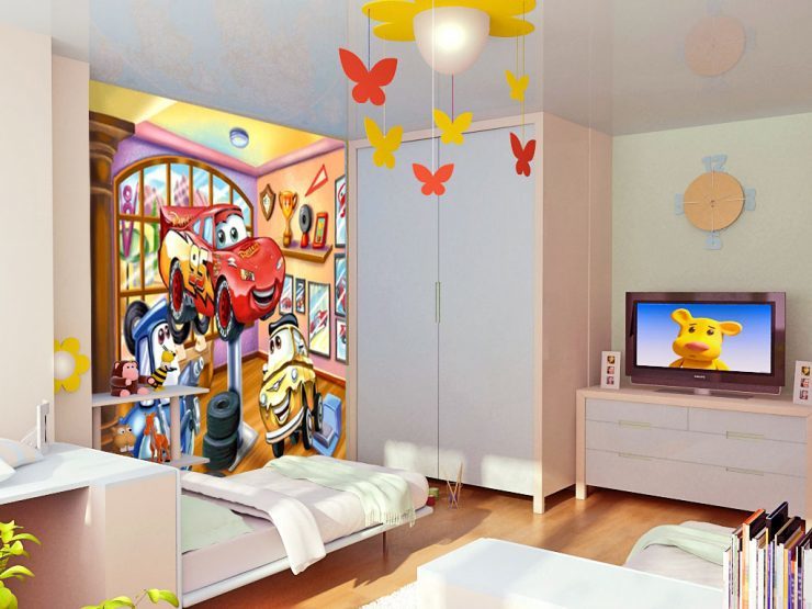 Photowall-paper for a nursery