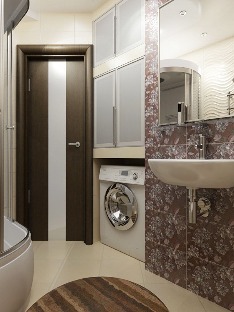 Interior of the apartment in light beige colors.
