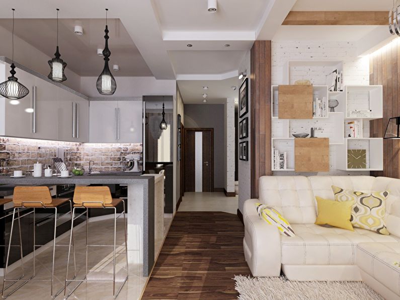 Design of an apartment in the residential complex 