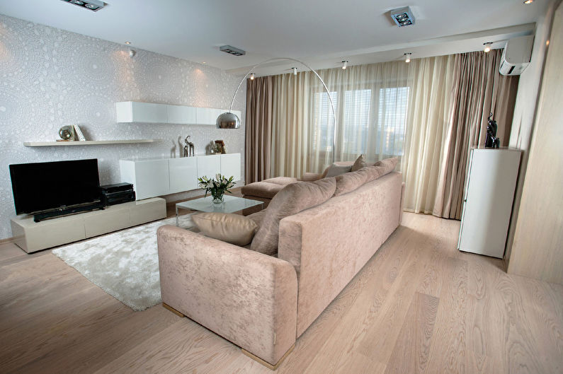 “Oasis of calm”: Design of a living room, Petrozavodsk