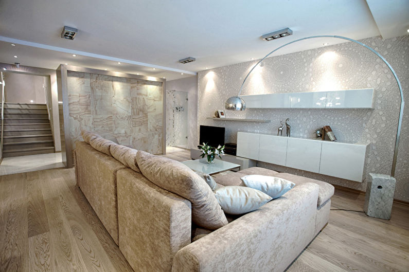 “Oasis of calm”: Design of a living room, Petrozavodsk