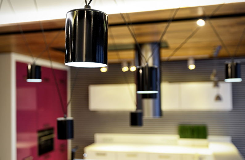 The interior of the kitchen 