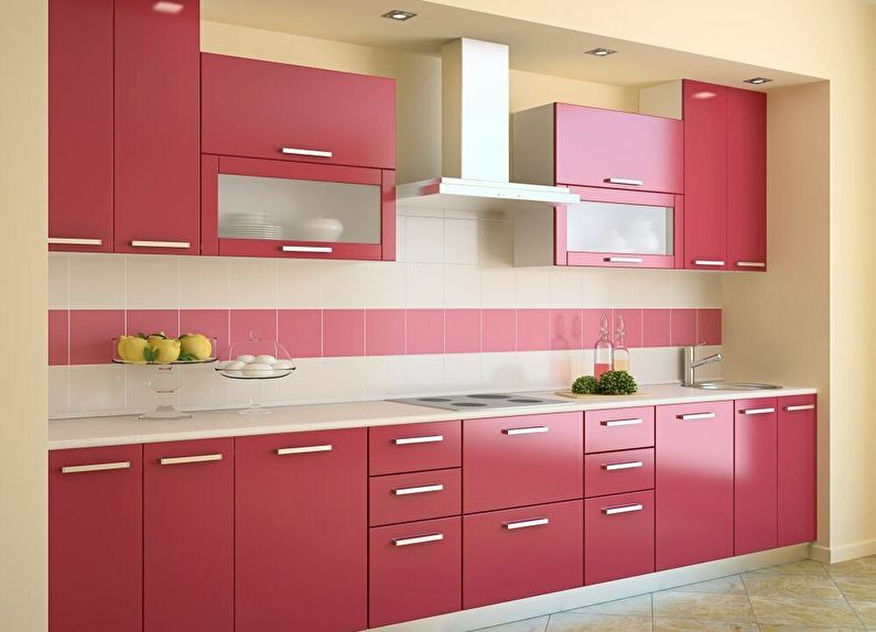 Kitchen design 9 sq.m. - Direct (linear) headsets