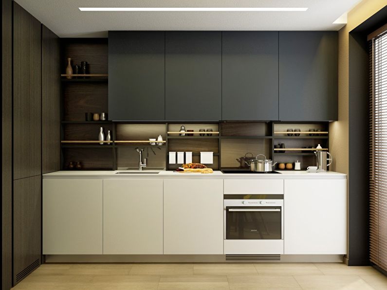 Kitchen design 9 sq.m. in modern style