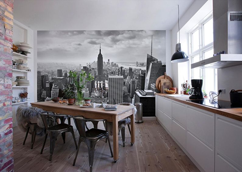 Kitchen design 9 sq.m. in modern style