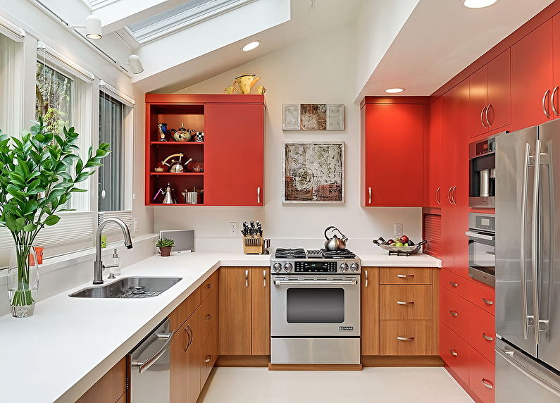 Kitchen design 9 sq.m. in modern style