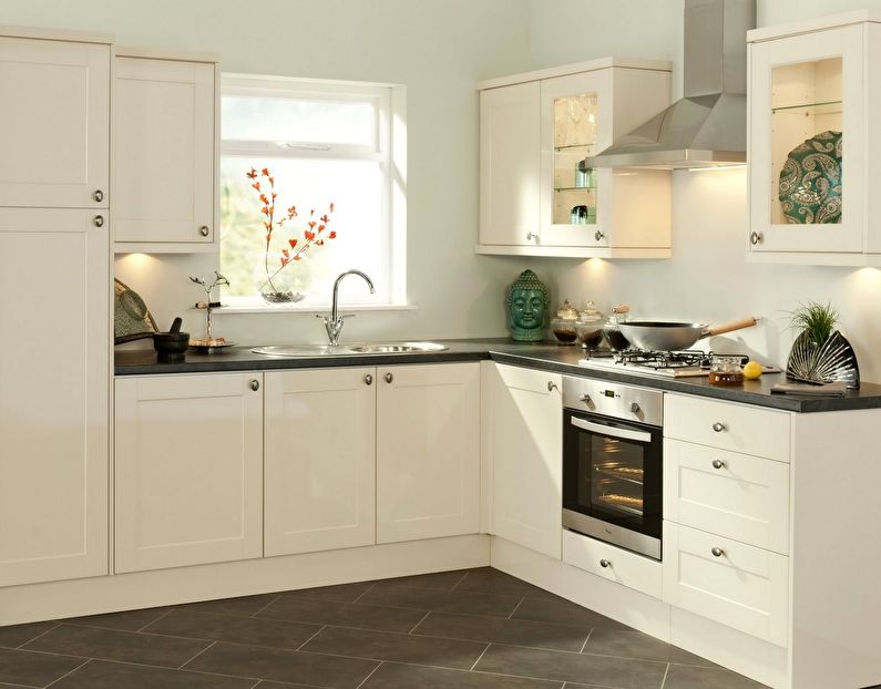 Design corner kitchen 9 sq.m.