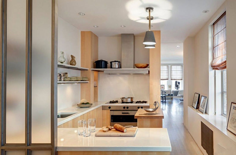 Design corner kitchen 9 sq.m.