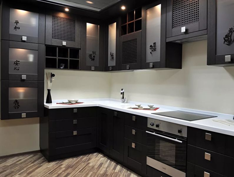 Design corner kitchen 9 sq.m.