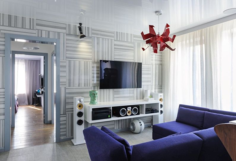 Vinyl wallpaper for the living room
