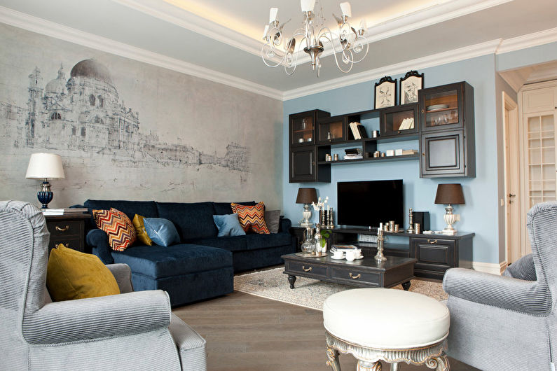 Wall mural for the hall