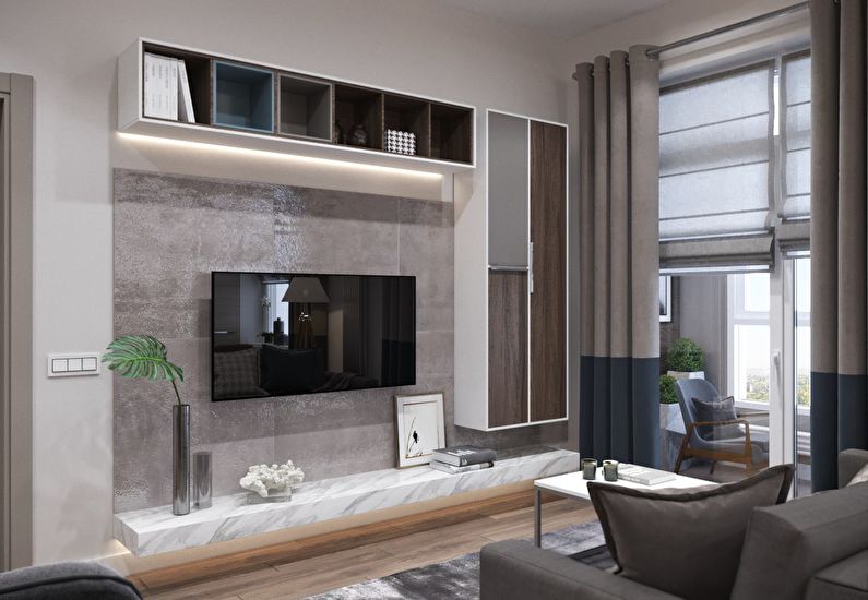 Apartment design in Moscow, 66 sq.m.