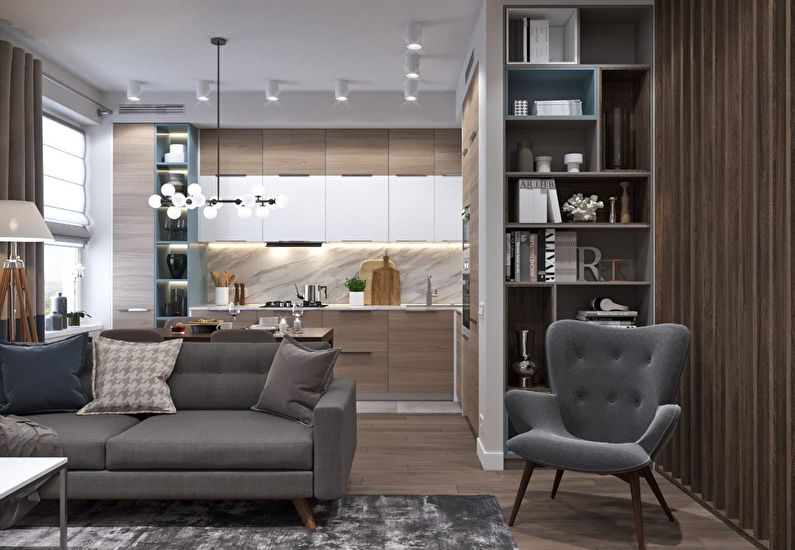 Apartment design in Moscow, 66 sq.m.