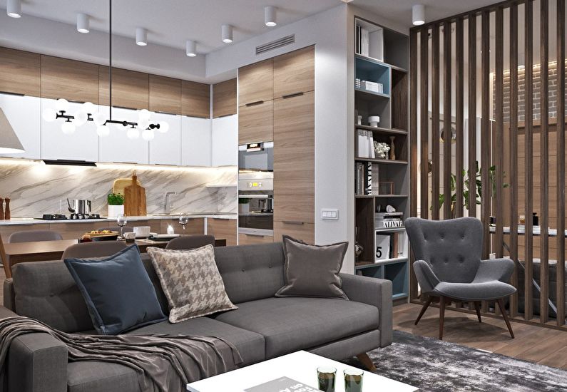 Apartment design in Moscow, 66 sq.m.