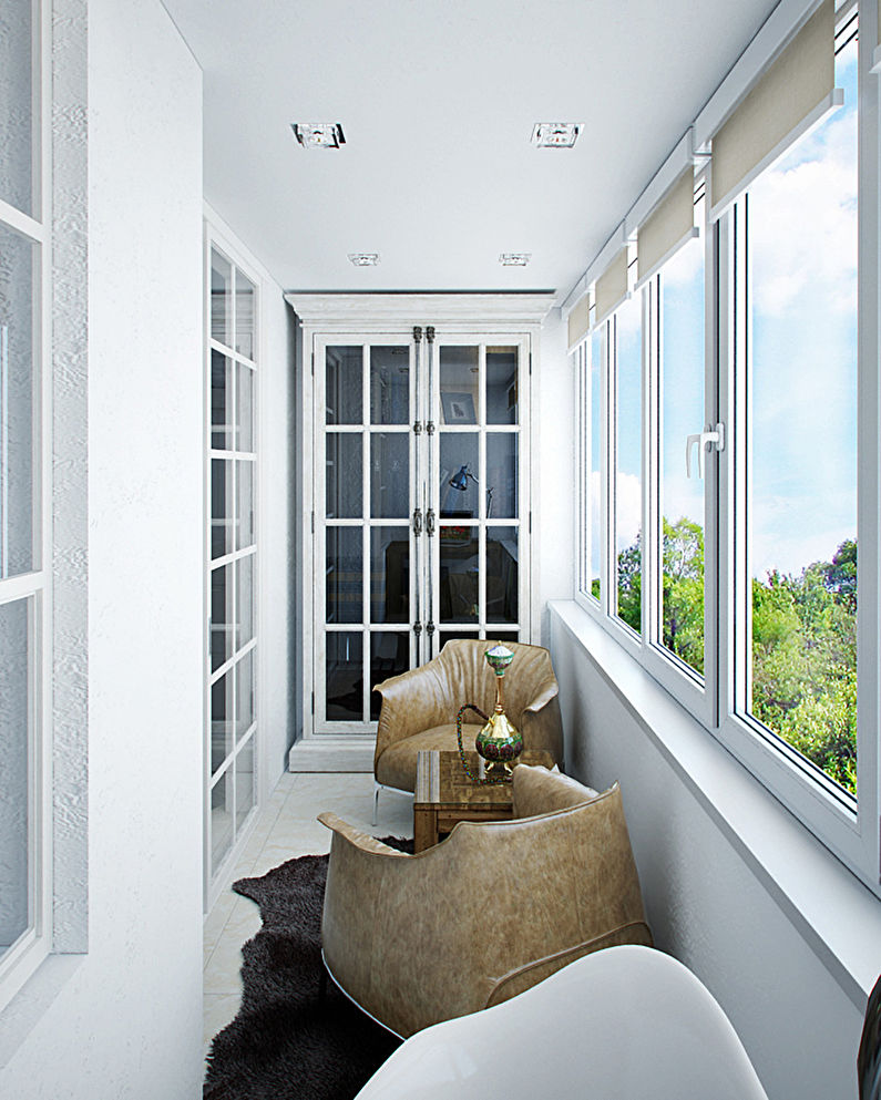 Het ontwerp van het appartement is 72 m².