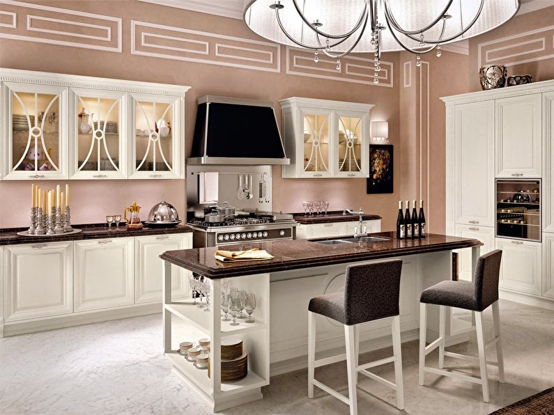 Italian style kitchen interior - photo