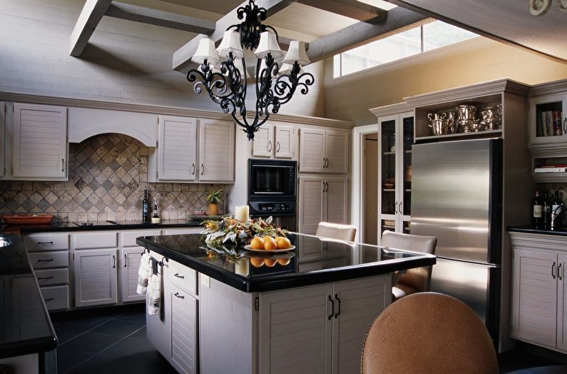 Italian style kitchen interior - photo
