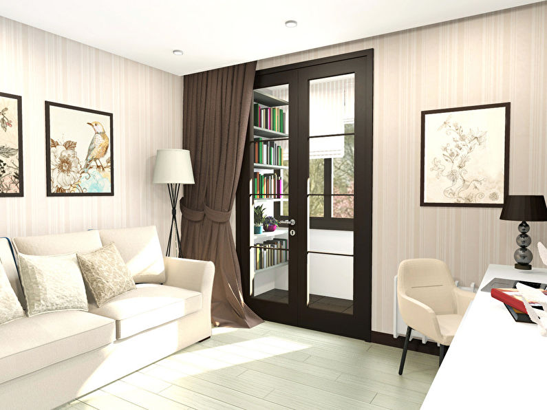 Interior of a small studio apartment 