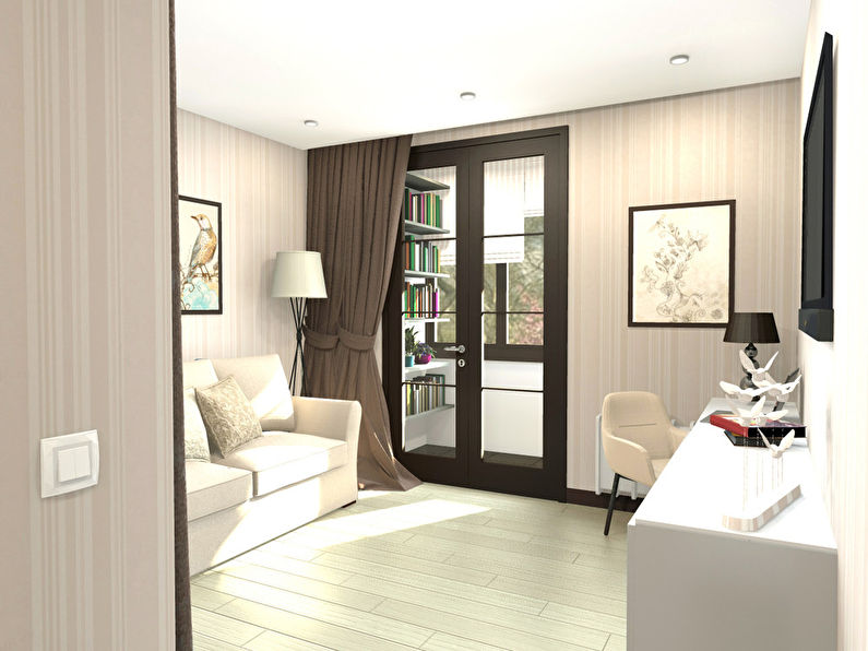 Interior of a small studio apartment 